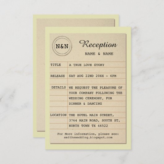 Bibliotheek Ontvangst Auteur Trouw Boeken Leraar Kaart (Voorkant / Achterkant)