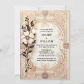 Bibliotheek Oud Engels Boek Club Hoesje Bruiloft Kaart (Voorkant)