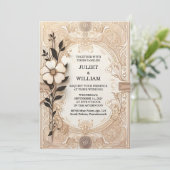 Bibliotheek Oud Engels Boek Club Hoesje Bruiloft Kaart (Staand voorkant)