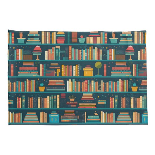 Bibliotheek Planken Reader Books Lover Patroon Kussensloop (Achterkant-Rechts)