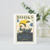  Bibliotheek Poster Boeken voor de Vakantie Briefkaart (Staand voorkant)