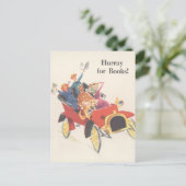  Bibliotheek Poster "Hoera voor Boeken" Briefkaart (Staand voorkant)