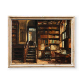  Bibliotheek Poster Victoriaans Stilleven Poster