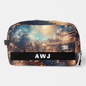 Bibliotheek Print Dopp Bag Toilettasje (Voorkant)
