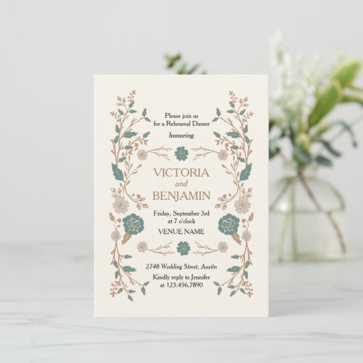 bibliotheek repetitie uitnodigen kaart (Staand voorkant)