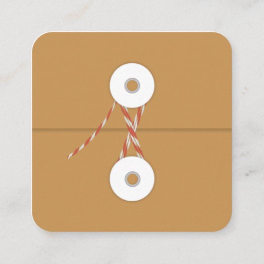 Bibliotheek, Retro,  Visitekaartje (Achterkant)