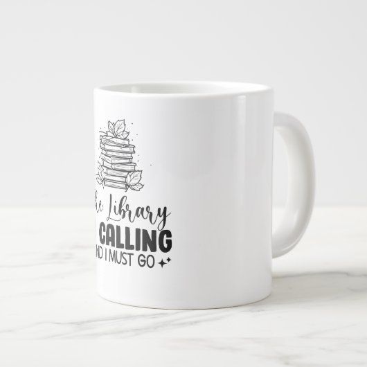 Bibliotheek roept grote koffiekop (Voorkant rechts)