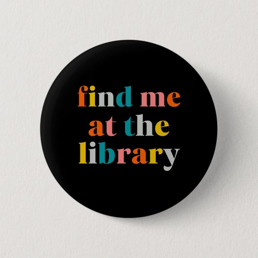 Bibliotheek Ronde Button 5,7 Cm (Voorkant)