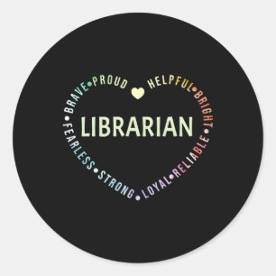 Bibliotheek Ronde Sticker
