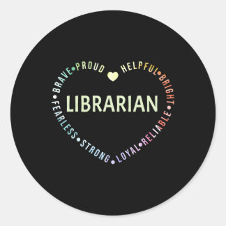 Bibliotheek Ronde Sticker