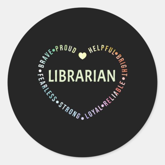 Bibliotheek Ronde Sticker (Voorkant)