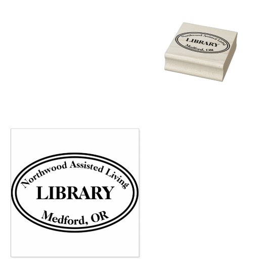 Bibliotheek Rubberstempel (Gestempeld)