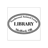 Bibliotheek Rubberstempel (Afrduk)