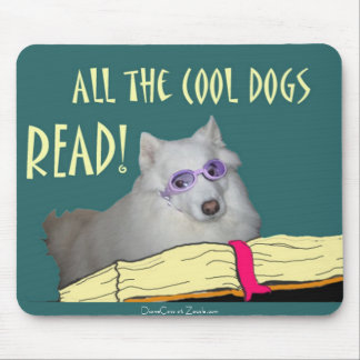 Bibliotheek - Samoyed - Cool Dogs Read Literacy Muismat