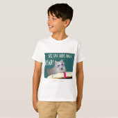 Bibliotheek - Samoyed - Cool Dogs Read Literacy T-shirt (Voorkant volledig)