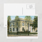 Bibliotheek, Savannah, GA Vintage Briefkaart (Voorkant / Achterkant)