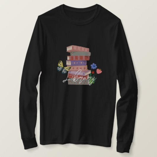 Bibliotheek speciaal aangepast voor lezer, schatti t-shirt (Design voorkant)