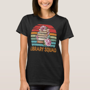 Bibliotheek Squad Bibliothecaris Boekworm Boekleze T-shirt
