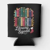 Bibliotheek Squad Kerstboek Liefhebbers Team Readi Blikjeskoeler (Voorkant)