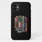 Bibliotheek Squad Kerstboek Liefhebbers Team Readi Case-Mate iPhone Case (Achterkant)