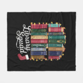 Bibliotheek Squad Kerstboek Liefhebbers Team Readi Fleece Deken (Voorkant (Horizontaal))