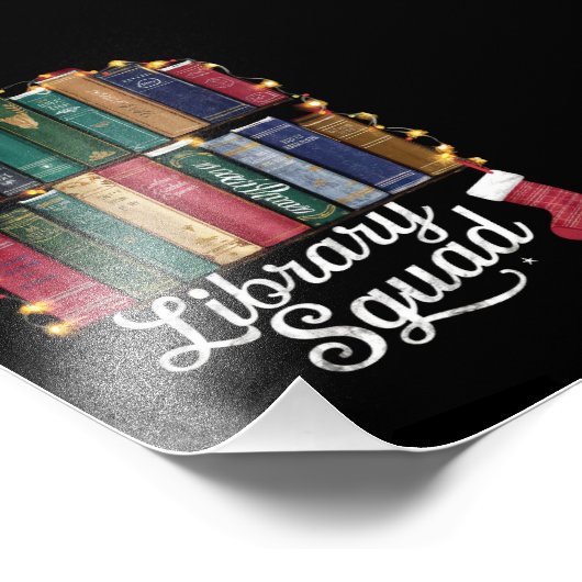 Bibliotheek Squad Kerstboek Liefhebbers Team Readi Foto Afdruk (Hoek)