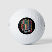 Bibliotheek Squad Kerstboek Liefhebbers Team Readi Golfballen (Voorkant)