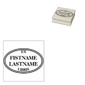 Bibliotheek stempel stijl ex libris boek bord (Gestempeld)