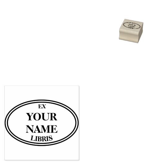 Bibliotheek stempel stijl ex libris boek bord (Gestempeld)