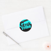 Bibliotheek Tech Geek Tribe Ronde Sticker (Envelop)