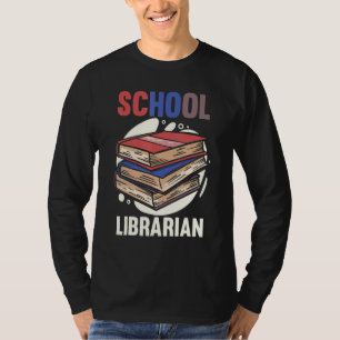Bibliotheek Terug naar School Bookworm School Libr T-shirt
