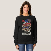 Bibliotheek Terug naar School Bookworm School Libr Trui (Voorkant volledig)