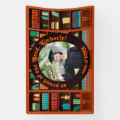Bibliotheek-Them Graduaatsfoto Spandoek (Verticaal)