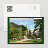 Bibliotheek, Universiteit van Oregon, Eugene Vinta Briefkaart (Voorkant / Achterkant)