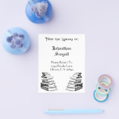 Bibliotheek van aangepaste boekenlegger flyers (Enkel)