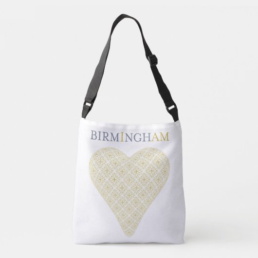 Bibliotheek van Birmingham Cross Body Bag Crossbody Tas (Achterkant)