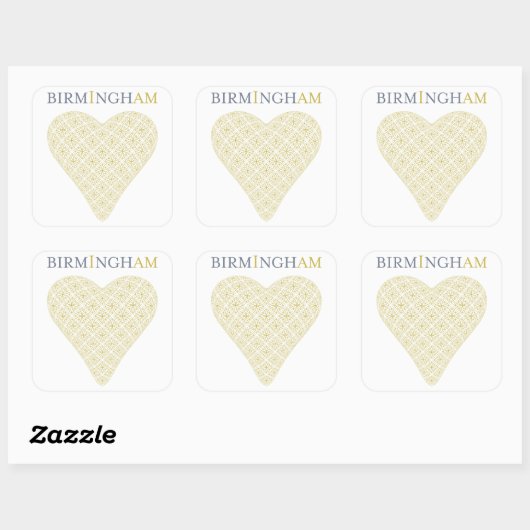 Bibliotheek van Birmingham Stickers (Vel)