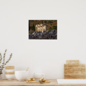 Bibliotheek van Celsus Ruins Poster (Keuken)