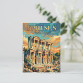 Bibliotheek van Celsus, Selçuk, Egeïsche Zee Briefkaart (Staand voorkant)