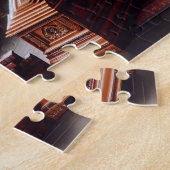 Bibliotheek van de Vampierkoningin Gotische Dame Legpuzzel (Zijkant)