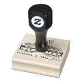 Bibliotheek van duiven Scrolls Rubberstempel (Stempel)