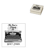 Bibliotheek van eigenaarschap van schrijfmachines rubberstempel (Gestempeld)