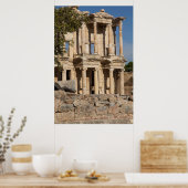 Bibliotheek van Ephesus Ruins Poster (Keuken)