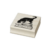 Bibliotheek van Gatto Cat Book Ownership Ink Stamp Rubberstempel (Stempel)