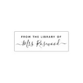Bibliotheek van handgeschreven scriptnaam  zelfinktende stempel (Design)
