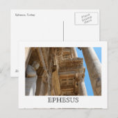 Bibliotheek van het Celsus-Briefkaart Briefkaart (Voorkant / Achterkant)