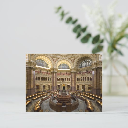 Bibliotheek van het Congres Briefkaart (Staand voorkant)