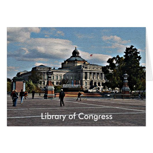 Bibliotheek van het Congres in de Kaart van het Mo (Voorkant Horizontaal)