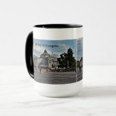 Bibliotheek van het Congres in het mozaïekpatroon Mok (Voorkant links)