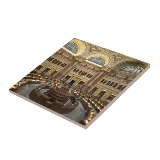 Bibliotheek van het Congres Tegeltje (Zijkant)